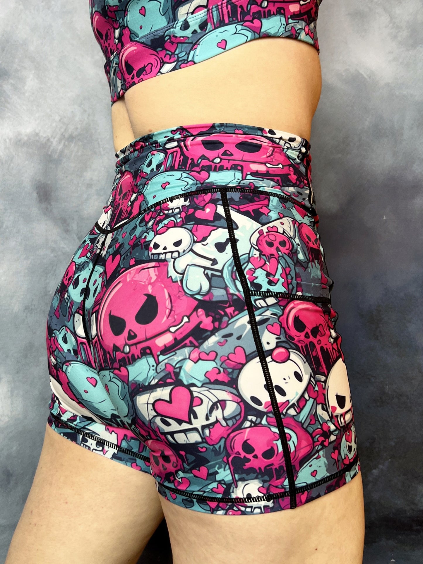 Melting From Cuteness Biker Shorts