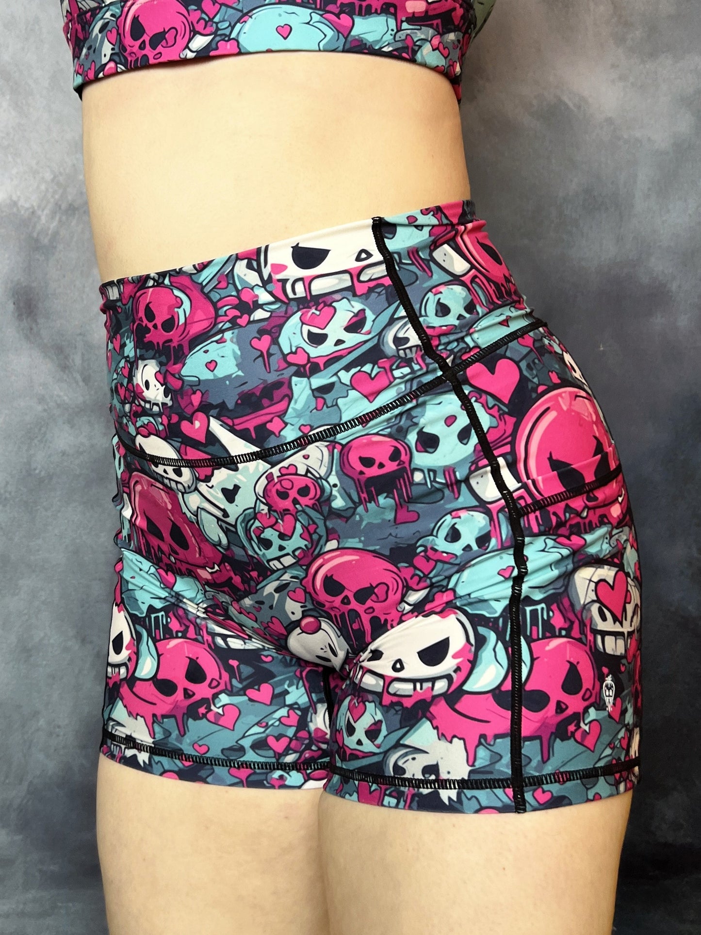 Melting From Cuteness Biker Shorts