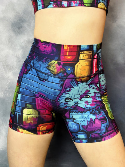 Grumpy Painter Biker Shorts