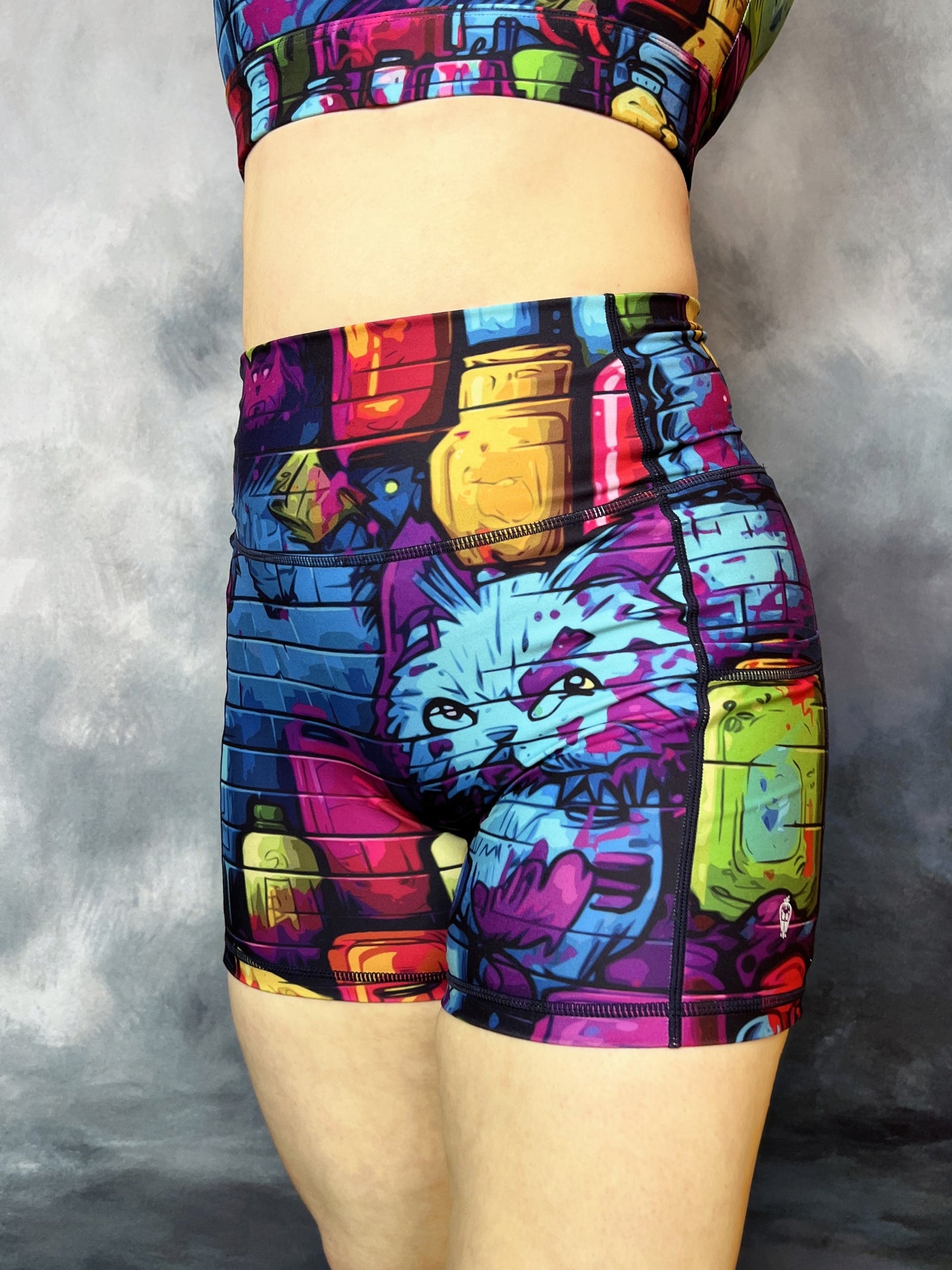 Grumpy Painter Biker Shorts