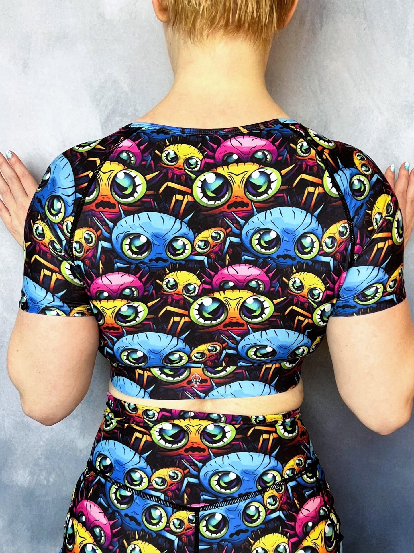 Creepy Crawlers Cropped Peek-A-Boo T-Top